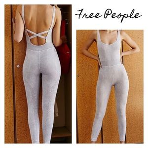 NEW! Free People Good Karma Onesie - Ice Grey - XS/S - $98 retail!